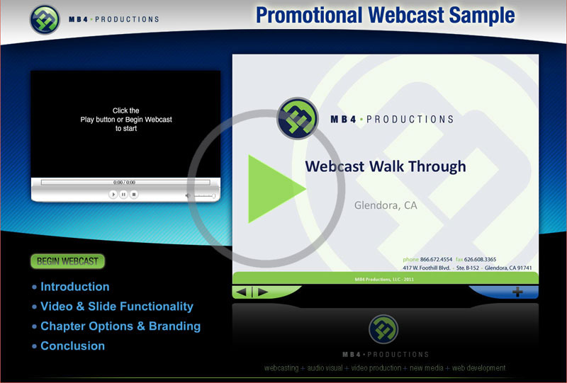 promotional webcast sample